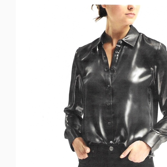 Heritage Collection Liquid Silver Blouse - Picture 1 of 6